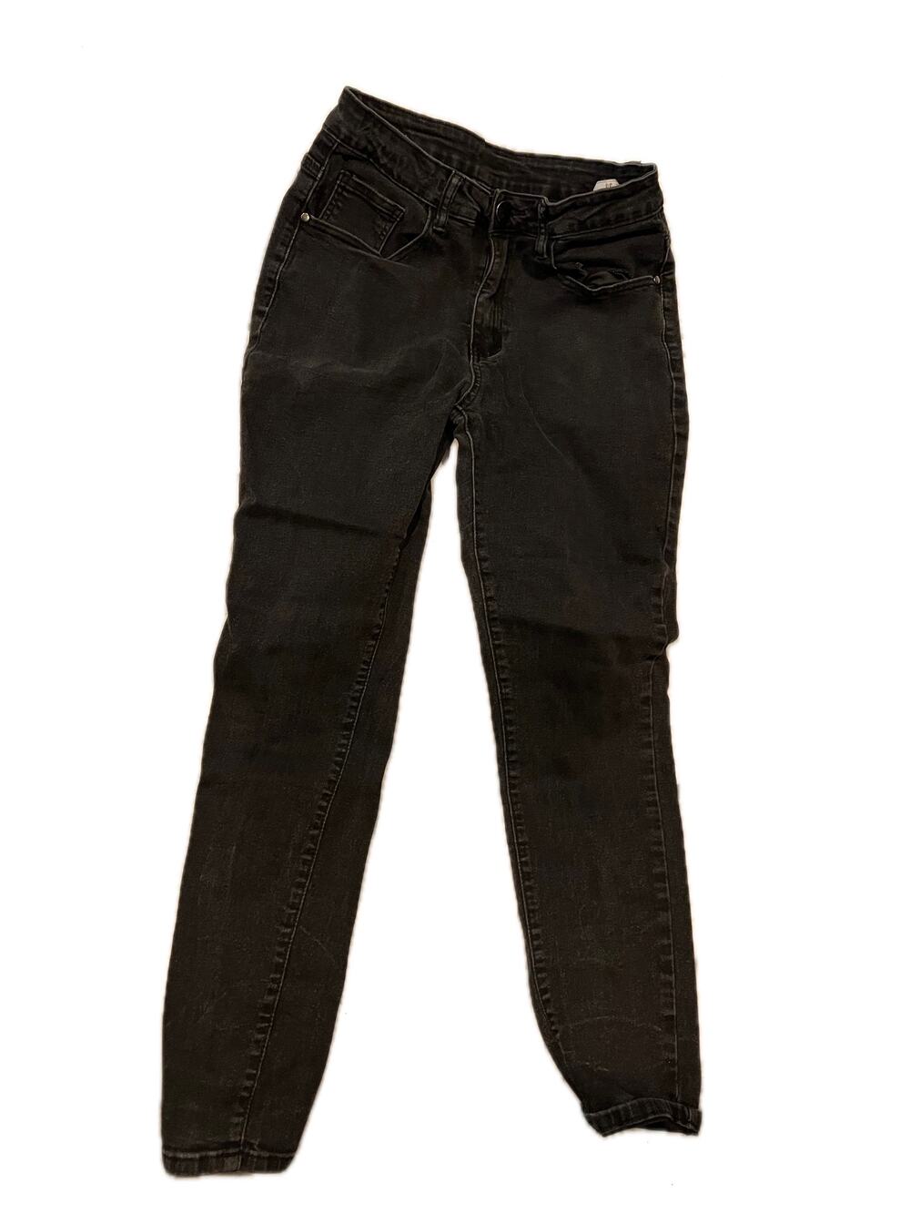 Shein Black Faded Slim Fit Jeans Mens 30x27